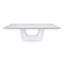 Baldwin - Modern White Ceramic Extendable Dining Table