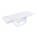 Baldwin - Modern White Ceramic Extendable Dining Table