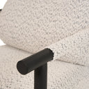 Balko - Modern Grey Fabric + Black Accent Chair