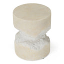 Bamba - Modern Cream Concrete End Table, view 3
