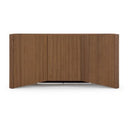 Carnaby - Modern Dark Grey Glass + Walnut Dining Table