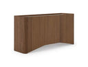 Barbon - Modern Black Glass + Walnut Buffet