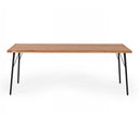 Barnum - Industrial Oak and Black Iron Live Edge Dining Table
