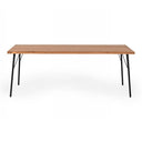 Barnum - Industrial Oak and Black Iron Live Edge Dining Table