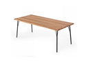 Barnum - Industrial Oak and Black Iron Live Edge Dining Table