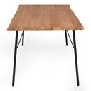 Barnum - Industrial Oak and Black Iron Live Edge Dining Table