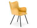 Barrett - Modern Yellow Velvet Dining Chair