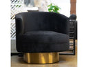Basalt - Modern Black Fabric Accent Chair