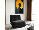 Basil - Modern Black Fabric Large Electric Recliner Chair