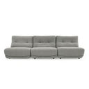Basil - Modern Grey Fabric Small Electric Recliner Chair