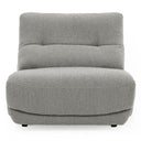 Basil - Modern Grey Fabric Large Electric Recliner Chair