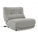 Basil - Modern Grey Fabric Small Electric Recliner Chair