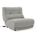 Basil - Modern Grey Fabric Small Electric Recliner Chair
