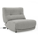 Basil - Modern Grey Fabric Large Electric Recliner Chair