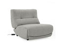 Basil - Modern Grey Fabric Large Electric Recliner Chair