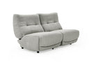 Basil - Modern Grey Fabric Small Electric Recliner Chair