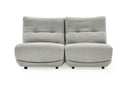 Basil - Modern Grey Fabric Small Electric Recliner Chair