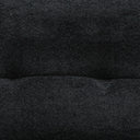 Basil - Modern Black Fabric Large Sofa With 3 Electric Recliners