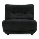 Basil - Modern Black Fabric Small Electric Recliner Chair