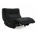 Basil - Modern Black Fabric Small Electric Recliner Chair