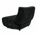 Basil - Modern Black Fabric Small Electric Recliner Chair