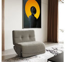 Basil - Modern Black Fabric Large Electric Recliner Chair