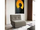 Basil - Modern Grey Fabric Large Electric Recliner Chair