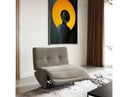 Basil - Modern Grey Fabric Small Electric Recliner Chair
