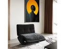 Basil - Modern Black Fabric Small Electric Recliner Chair