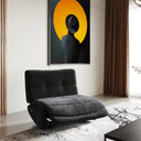 Basil - Modern Black Fabric Large Electric Recliner Chair