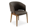 Tayla - Modern Cognac Eco-Leather Dining Chair
