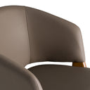 Baskin Brown and Walnut Arm Dining Chair