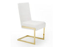 Tyler - Modern Grey + Gold Dining Chair