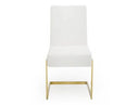 Batavia - Modern White & Gold Dining Chair (Set of 2)
