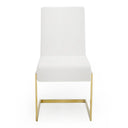 Batavia - Modern White & Gold Dining Chair (Set of 2)