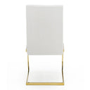 Batavia - Modern White & Gold Dining Chair (Set of 2)