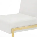 Batavia - Modern White & Gold Dining Chair (Set of 2)