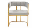 Holly Modern Grey Fabric Dining Chair (Set of 2)