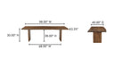 Lila Large Dining Table Brown