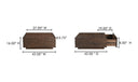 Easton Storage Coffee Table Brown