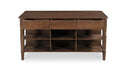 Russet Kitchen Island Brown