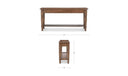 Russet Console Table Brown