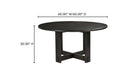 Glenn Round Dining Table Dark Brown