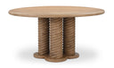 Treccia Round Dining Table Oak