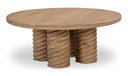 Treccia Round Coffee Table Oak