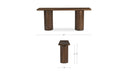 Hadley Console Table Warm Brown