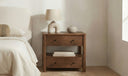 Lottie Charging Nightstand Brown