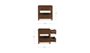 Lottie Charging Nightstand Brown