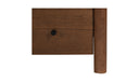 Lottie Charging Nightstand Brown