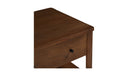 Lottie Charging Nightstand Brown